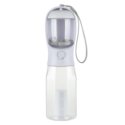 3-in-1 dog walk water bottle for hikes and walks