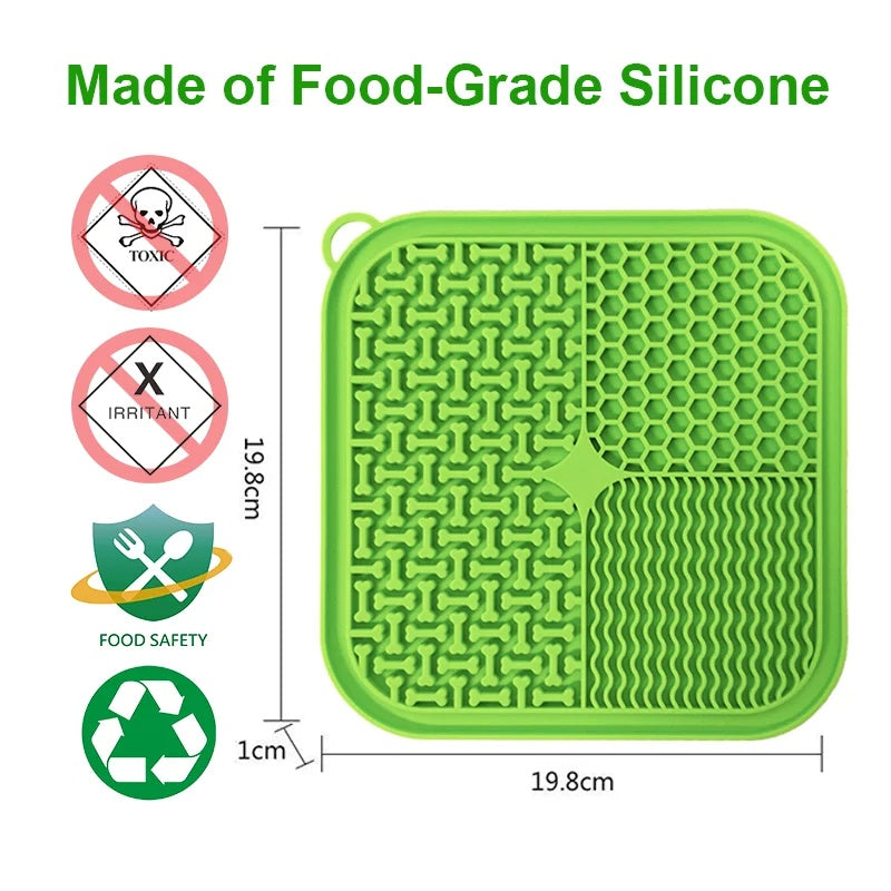 Dog anxiety lick mat with suction cup – calming enrichment toy