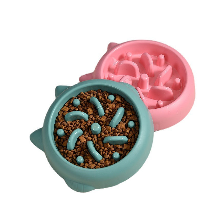 Maze Munch slow feeder bowl in orange