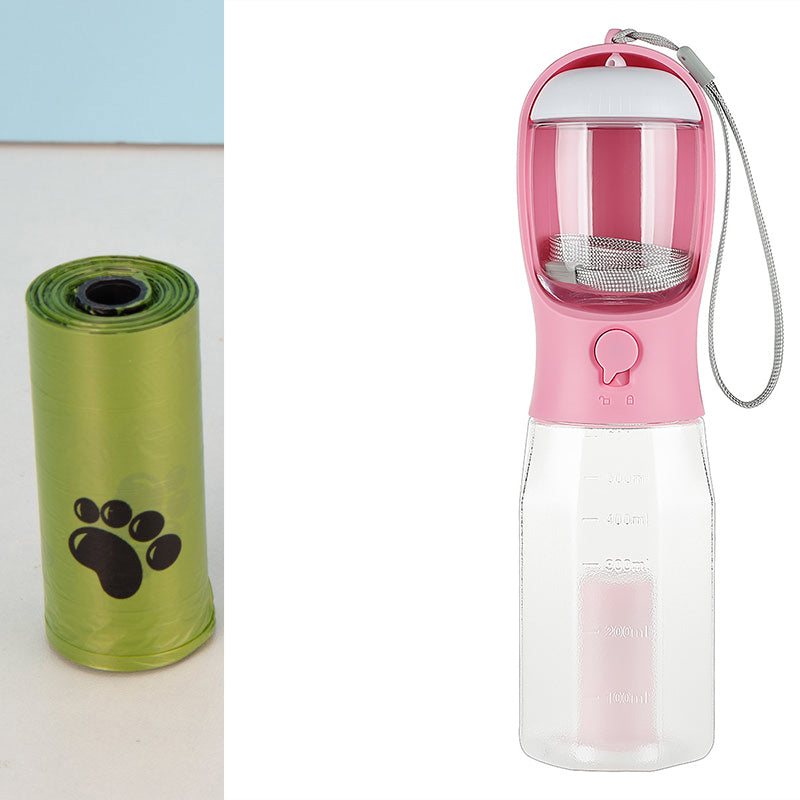 CrazyPawz Trail Hound 3-in-1 dog walk water bottle